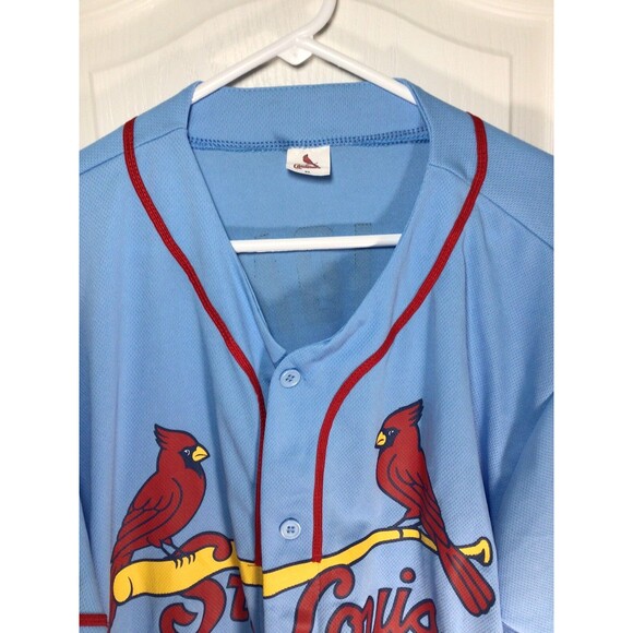 St. Louis Cardinals DeJong Old Dominion Freight Blue Stadium Giveaway XL Jersey - Picture 5 of 16